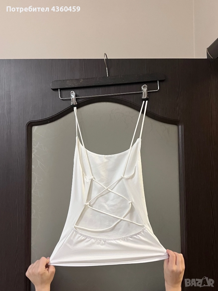 Бял потник с гол гръб, снимка 1