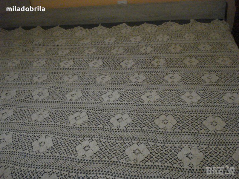 Покривка плетена на една кука, снимка 1