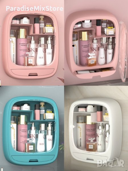 Висящ шкаф за баня, предназначен за съхранение на кремове, грим и разнообразна козметика, снимка 1