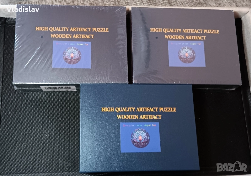 Дървен пъзел с 200 части в много оригинална и красива кутийка ,перфектен за подарък , снимка 1