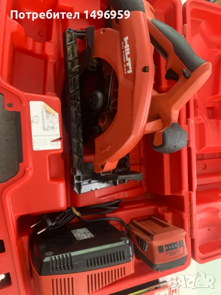 Акомолаторен ръчен циркуляр HILTI SC70w-a22, снимка 1