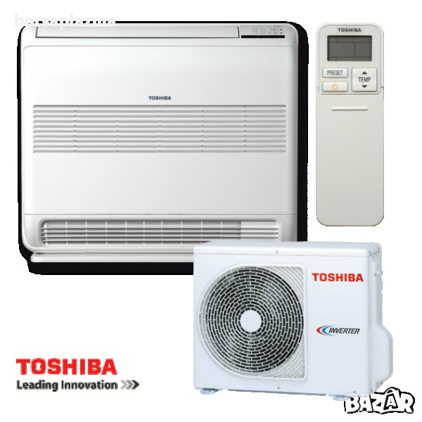 Инверторен климатик Toshiba Bi-flow RAS-B10J2FVG-E1 / RAS-10J2AVSG-E - подов тип, снимка 1