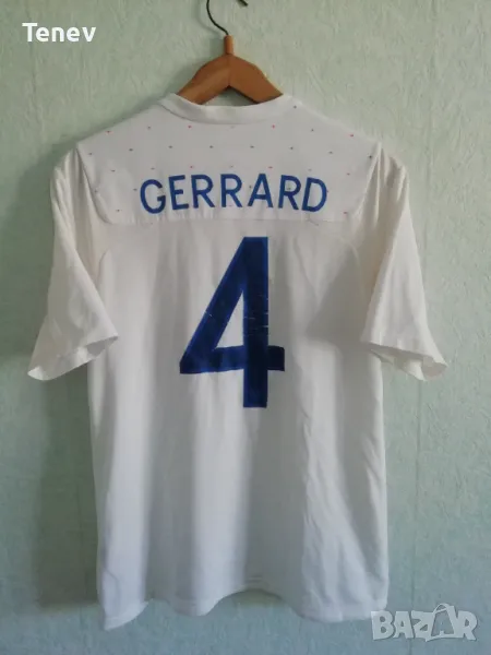 England #4 Gerrard Umbro 2011 оригинална тениска фланелка Англия Джерард размер М, снимка 1
