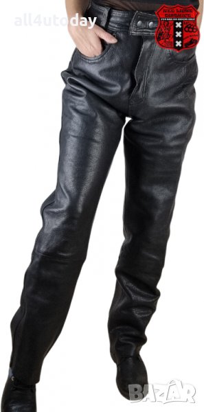 №2077 Дамски кожен панталон, снимка 1