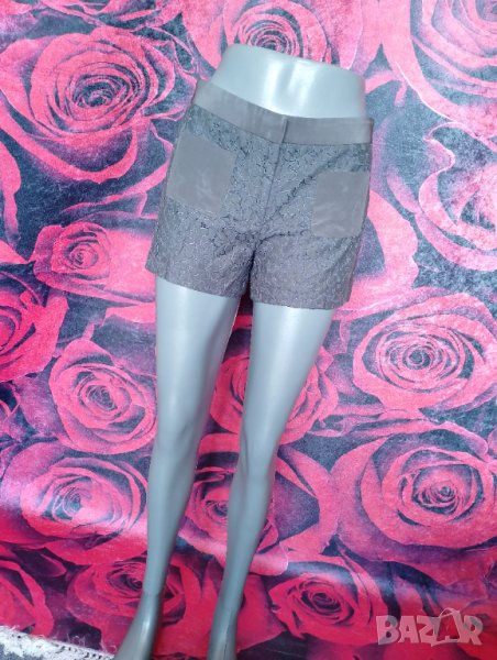 Къси тъмно зелени панталони дантела Л, снимка 1