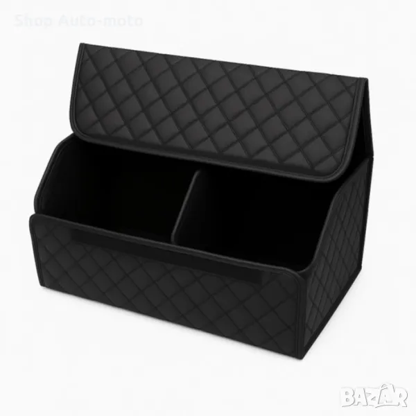 LUX кожен органайзер Automat, Сгъваем, Черен, 66x30x30см, снимка 1