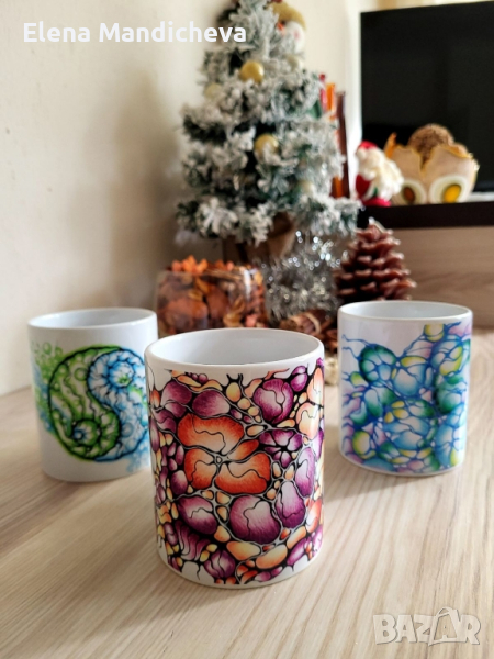 Чаша, керамична, уникален дизайн, кафе, чай, снимка 1