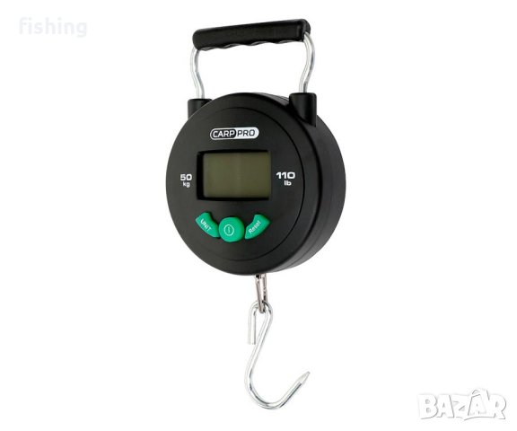 Промо Електронен кантар с ролетка Carp Pro Digital Scales 50kg/110lb + Термометър, снимка 1 - Екипировка - 37431317