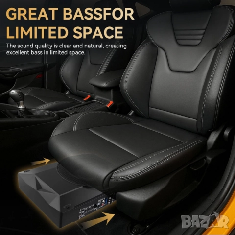 1000W(peak) 10” активен субуфер за под седалката, снимка 2 - Аксесоари и консумативи - 52878801