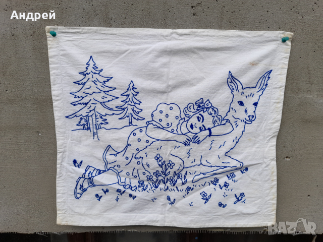 Старинна бродирана калъфка за възглавница #16, снимка 2 - Антикварни и старинни предмети - 44912766