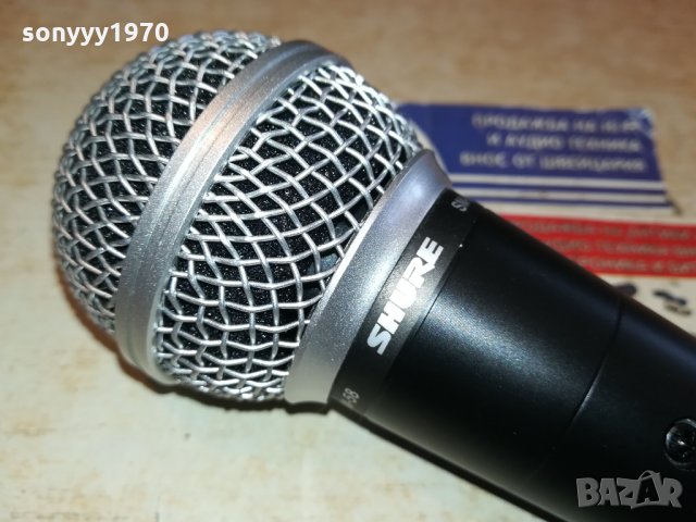 SHURE SM-58 PROFI MIC ВНОС GERMANY 1301221229, снимка 3 - Микрофони - 35422555
