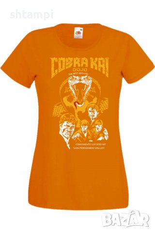 Дамска тениска Cobra Kai BEST DOJO,Филм,Игра,superhero,Изненада,Подарък,Повод,, снимка 9 - Тениски - 37727863