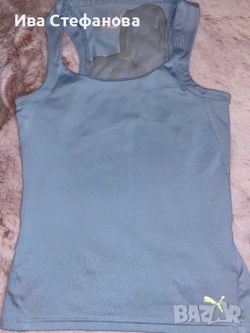 Светло син спортен  оригинален марков потник Puma Пума , снимка 5 - Потници - 37540268