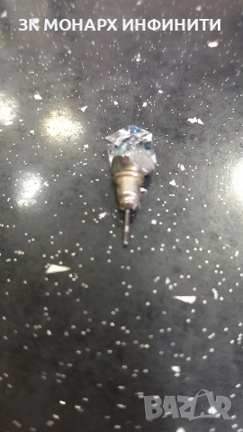 сребърна обица / без винт, снимка 3 - Обеци - 52854812