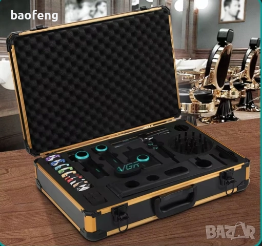 Нов 32 части VGR Stepless 4 в 1 за барбер / фризьори Професионален комплект машинки за подстригване , снимка 16 - Фризьорски принадлежности - 53525098