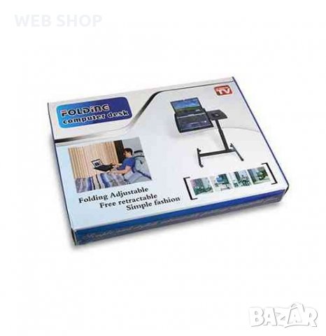 Сгъваема мобилна маса за лаптоп с колелца, снимка 6 - Други стоки за дома - 33162837