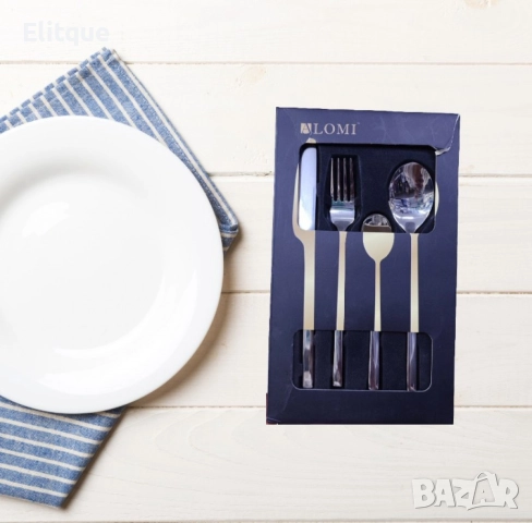 Комплект прибори за хранене от 4 части, снимка 5 - Други - 52630351