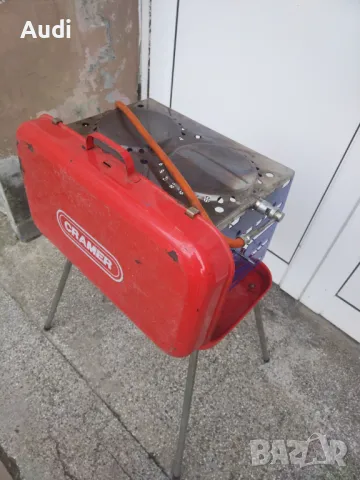 Немско разглобяемо газово барбекю с две горелки.  Марка: CRAMER / Germany Консумация на ГАЗ 348g/h Д, снимка 6 - Газови котлони - 48652745