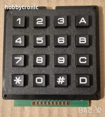 Клавиатура 4×4, 4×1 за Arduino и хоби проекти, снимка 6 - Друга електроника - 32593025