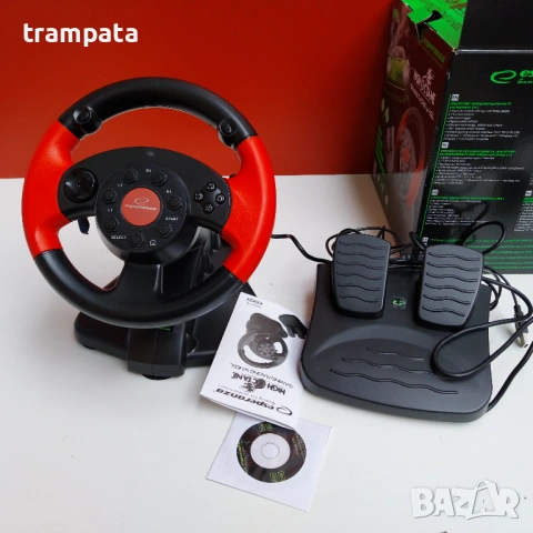 НАЙ ДОБРАТА ОФЕРТА Волан с педали Esperanza WX300 High Octane Gaming Racing, снимка 2 - Аксесоари - 53575089