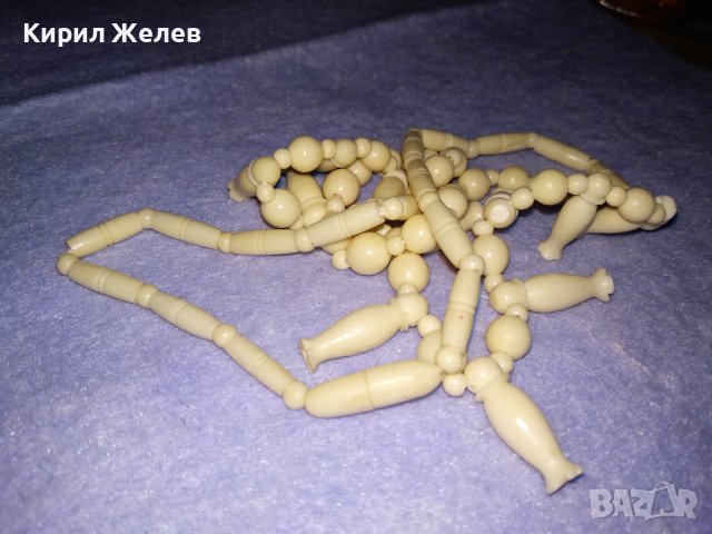 СЛОНОВА КОСТ Старо КОЛИЕ ОГЪРЛИЦА ИЗКЛЮЧИТЕЛНО ФИНА РЪЧНА МАЙСТОРСКА ИЗРАБОТКА РЕТРО АРТ БИЖУ 34720, снимка 13 - Антикварни и старинни предмети - 39140227