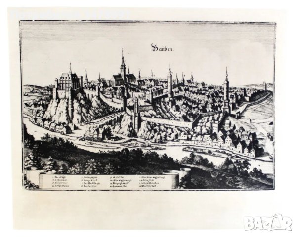 Историческият градски пейзаж на ГДР фото платно 34 х 26,5 см, снимка 8 - Енциклопедии, справочници - 43802440