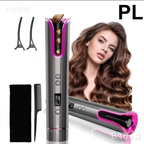 Иновативна напълно автоматична маша за коса с 4 степени на температурата.LED Display ED-HAIR CURLER