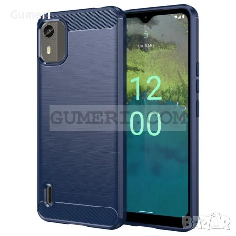 Противоударен Гръб "Карбон Шарк" за Nokia C12, снимка 3 - Калъфи, кейсове - 43033306