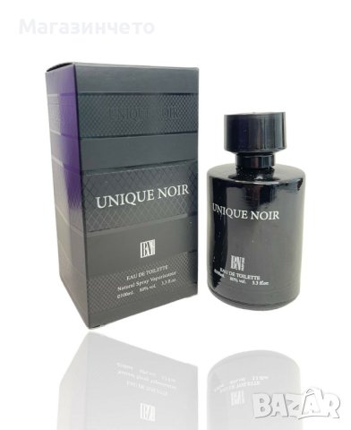 Оригинален арабски мъжки парфюм UNIQUE NOIR, 100ML EAU DE PARFUM, снимка 1 - Мъжки парфюми - 43828421