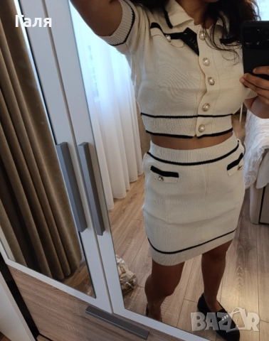 Плетен комплект, снимка 2 - Поли - 52793356