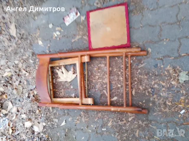Страхотен дървен сгъваем стол , снимка 6 - Антикварни и старинни предмети - 47927245