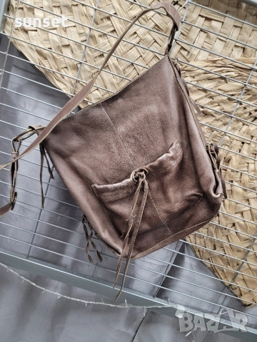 естествена кожа голяма чанта за рамо и през рамо, снимка 8 - Чанти - 51877890