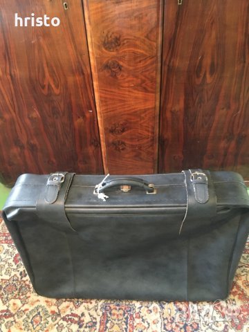 НОВ Куфар за ръчен багаж КОЖЕН ,Класик За колекция или ползване, снимка 4 - Куфари - 36900396