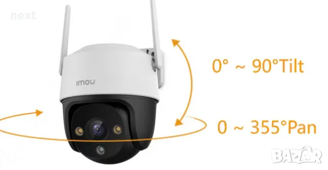 Въртяща IP камера Dahua IMOU Cruiser SE 5MP Wi-Fi PTZ +24м Гаранция, снимка 2 - IP камери - 48025363