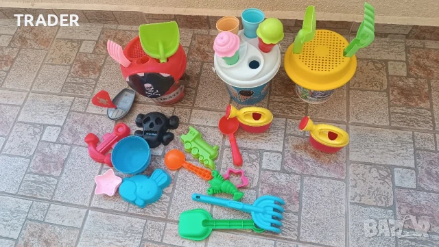 плажни кофички играчки за пясък фигурки лопатки търмък, снимка 5 - Други - 33731128