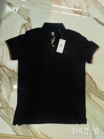 Мъжка тениска БОГНЕР Л последен размер в черен цвят , снимка 8 - Тениски - 53202750