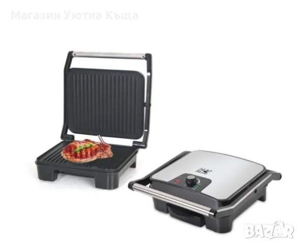 НОВ Несмки Контактен Грил с ГАРАНЦИЯ Kalorik TKG COG 1000, снимка 5 - Скари - 48680332