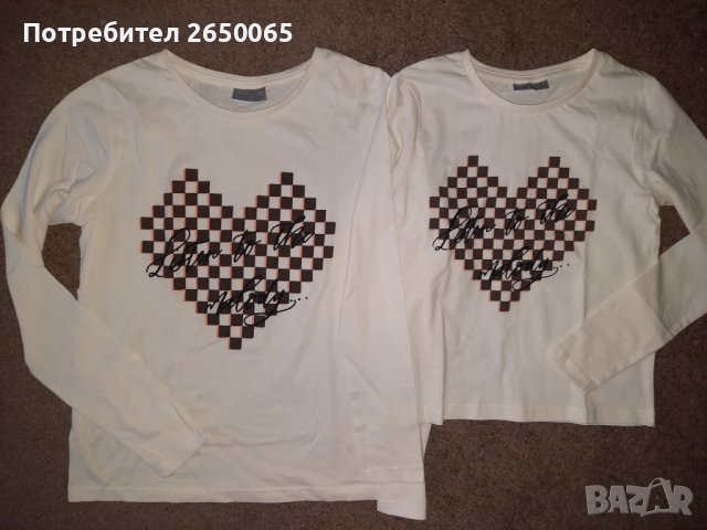 Блузки "сърце" за мама и дете , снимка 3 - Детски Блузи и туники - 39385154