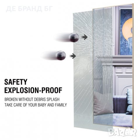 Огледало с рамка за стена в цял ръст AA01013ZZE001 , снимка 5 - Огледала - 35067593