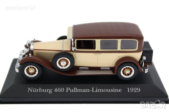 Mercedes-Benz Nürburg 460 Pullman-Limousine 1929 - мащаб 1:43 на DeAgostini нов в PVC дисплей-кейс, снимка 2 - Колекции - 43658044