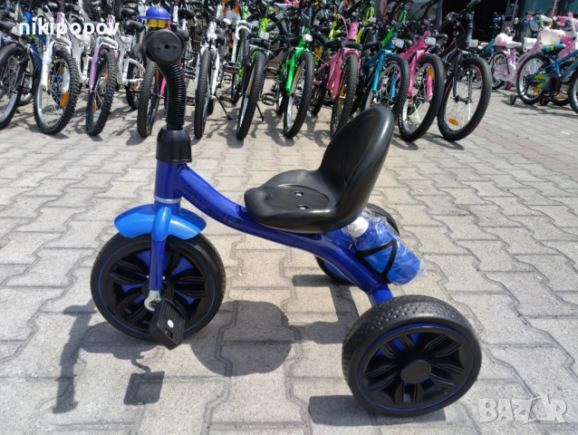 BYOX Триколка Cavalier Lux син, снимка 3 - Детски велосипеди, триколки и коли - 53564248