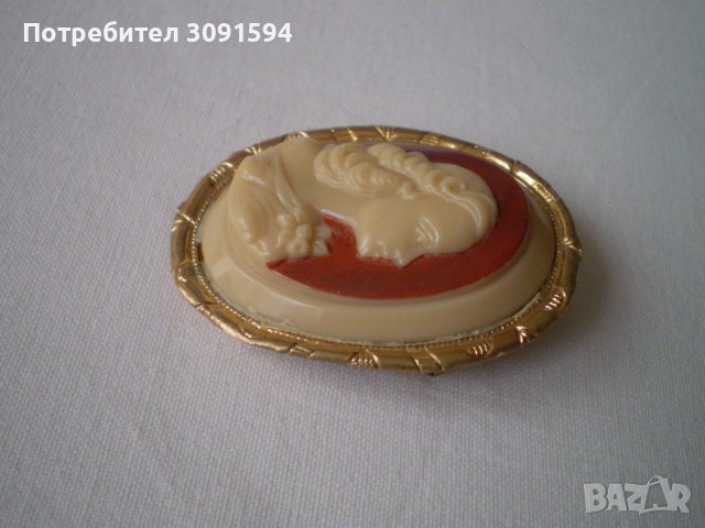 брошка -игла с викторианска жена-камея , снимка 12 - Антикварни и старинни предмети - 40403157