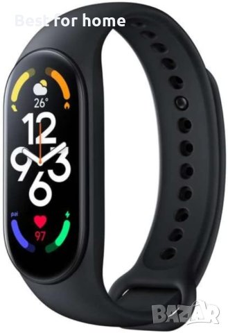 Смарт гривнa XIAOMI MI BAND 7 BLACK 1.62 ", ПУЛСОМЕР, снимка 8 - Смарт часовници - 43997108