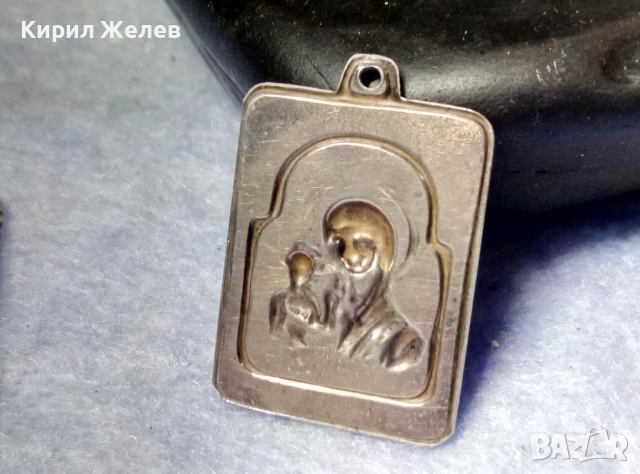 СТАРА ПРАВОСЛАВНА СРЕБЪРНА ИКОНКА Прсв. БОГОРОДИЦА с МЛАДЕНЕЦА ИИСУС ИКОНА СРЕБРО ВИСОКА ПРОБА 50196, снимка 4 - Антикварни и старинни предмети - 50542149