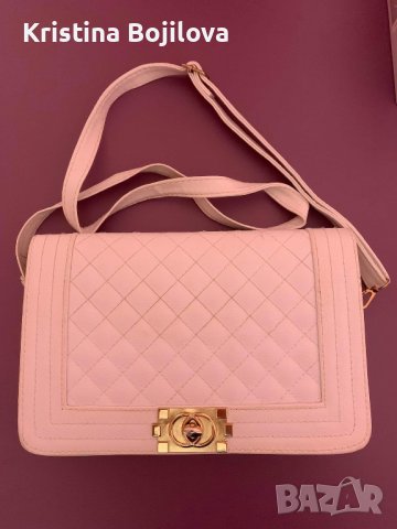 Светло розова дамска чанта, снимка 1 - Чанти - 43023818