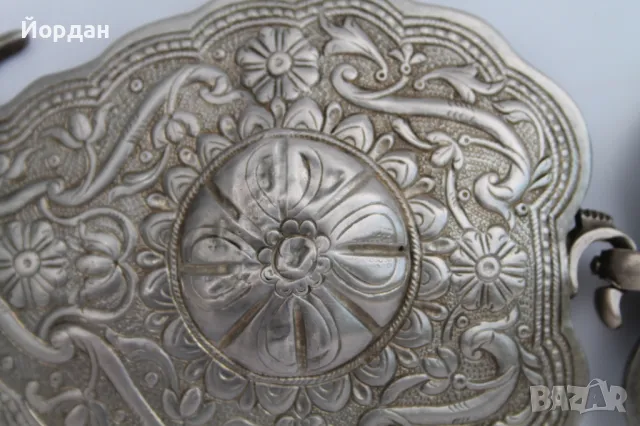 Сребърни пафти от народна носия, снимка 4 - Антикварни и старинни предмети - 50024165