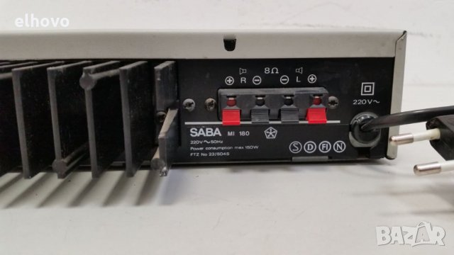 Стерео усилвател Saba MI 180, снимка 3 - Ресийвъри, усилватели, смесителни пултове - 27996870