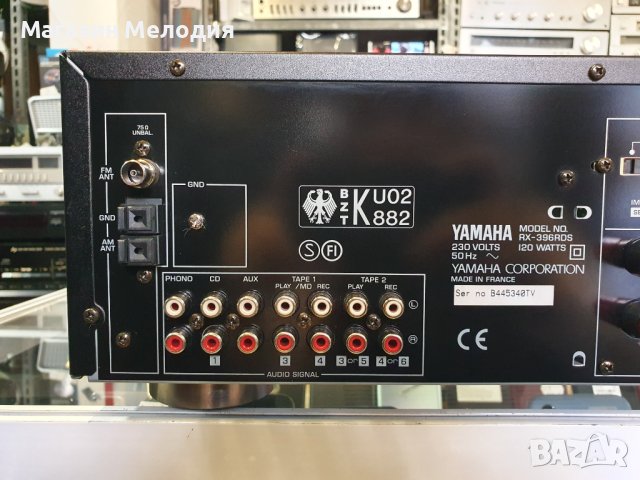 Ресийвър YAMAHA RX-396RDS Две по 75 вата на 4 ома. В отлично техническо и визуално състояние., снимка 9 - Ресийвъри, усилватели, смесителни пултове - 42986285