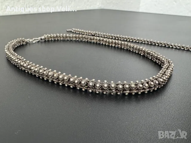 Сребърно колие и гривна в етно стил Филигран №6972, снимка 2 - Колиета, медальони, синджири - 50434277