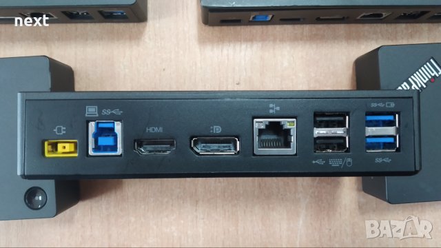 Докинг станция Lenovo ThinkPad USB 3.0 Ultra Dock 40A8 + Гаранция, снимка 3 - Части за лаптопи - 38714545